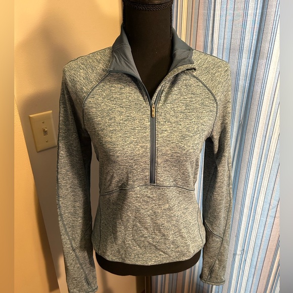 lululemon athletica Tops - lululemon athletica Heathered Slate Blue Half-Zip Pullover